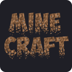 Chữ Minecraft với nhiều kiểu phông chữ