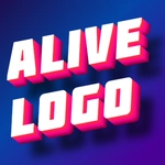 Logo với phông chữ gradient và thể tích