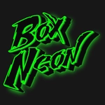 Văn bản neon đẹp trong hộp