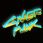 Phông chữ cyberpunk với đèn neon
