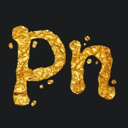 Tiêu đề vàng với phông chữ Flavors