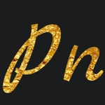 Chữ vàng với phông chữ MarckScript