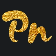 Dòng chữ vàng với phông chữ Kapelka