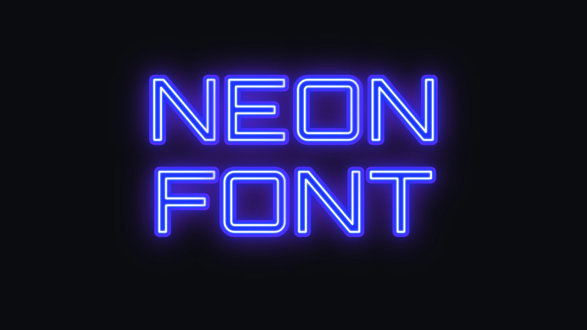 Chữ đẹp bằng phông neon cổ điển