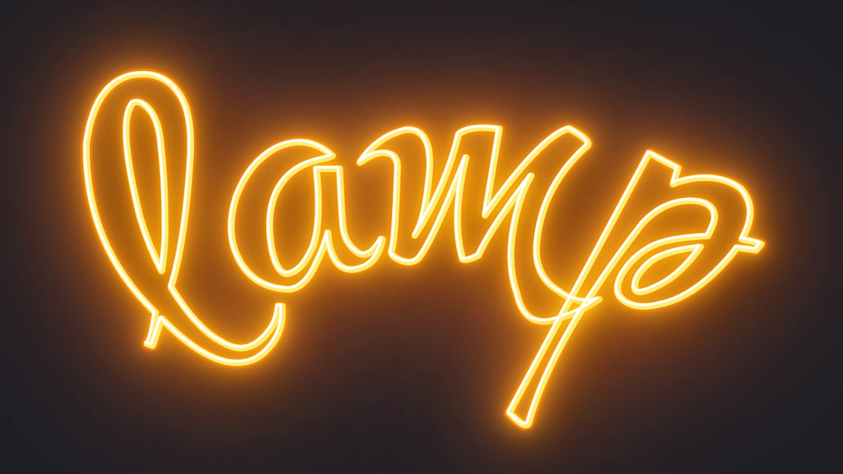 Thay đổi phông chữ thành neon sáng vàng
