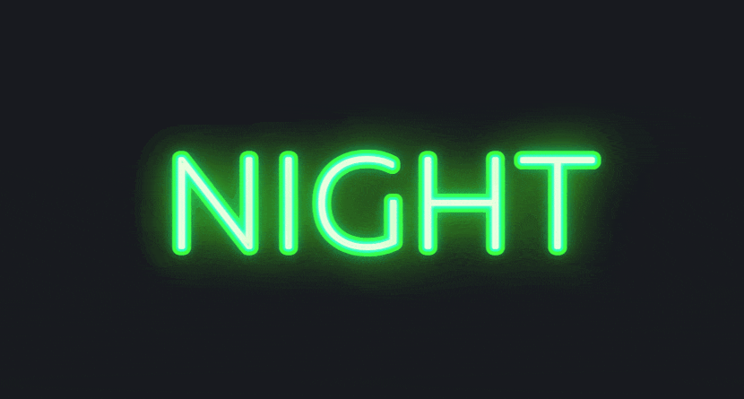 Bảng hiệu neon chớp sáng