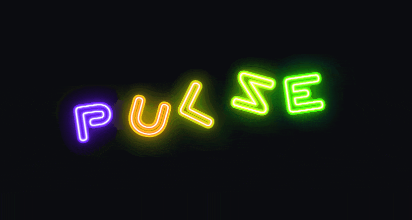 Văn bản neon nhiều màu sắc