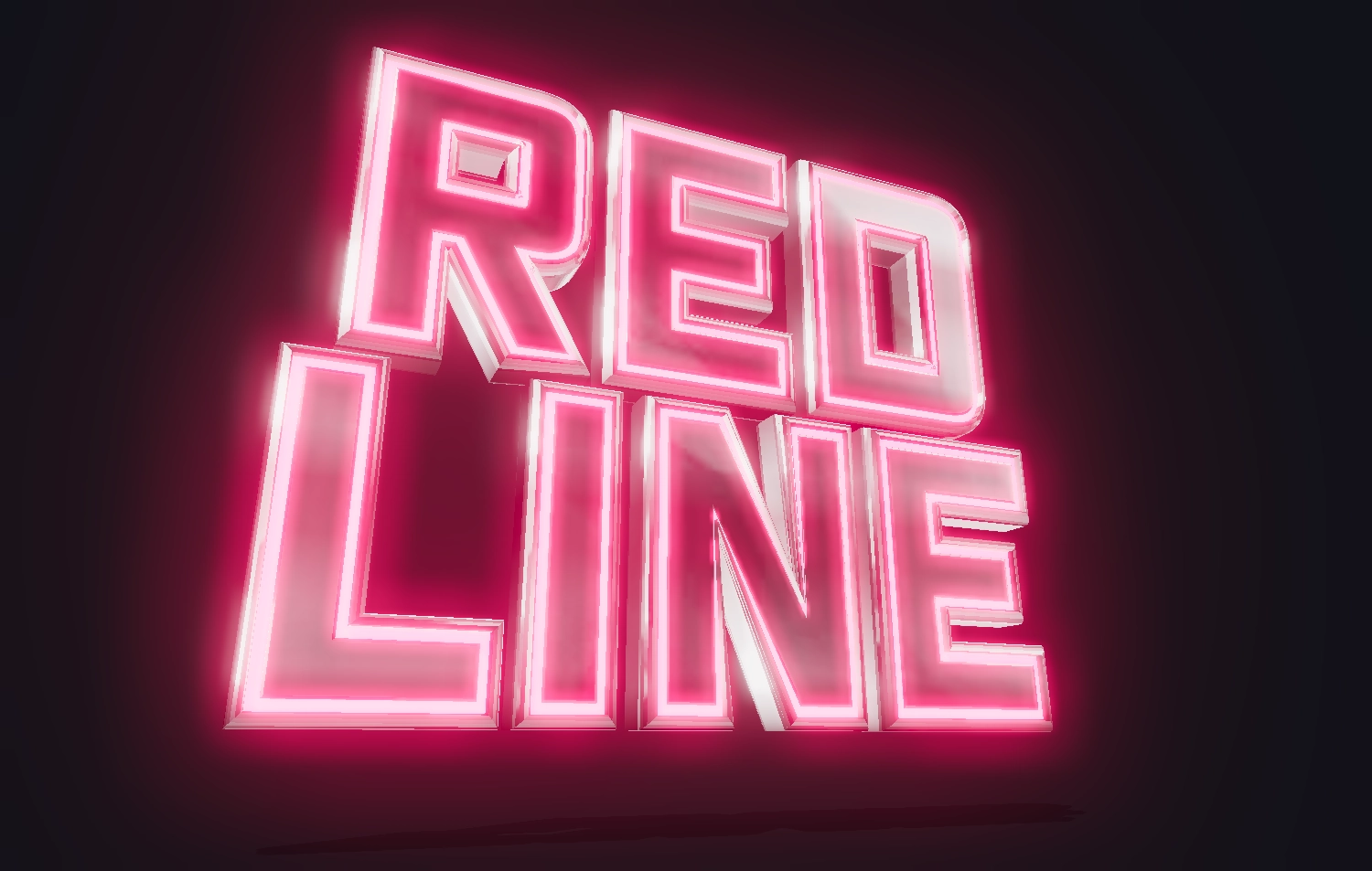 Phông chữ neon với crôm đẹp