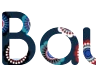 Your Online Text with Abstract Background - Comfortaa Font
