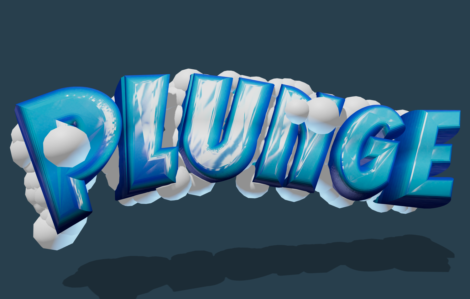 3D text theo phong cách chữ gel. Tạo logo trực tuyến.